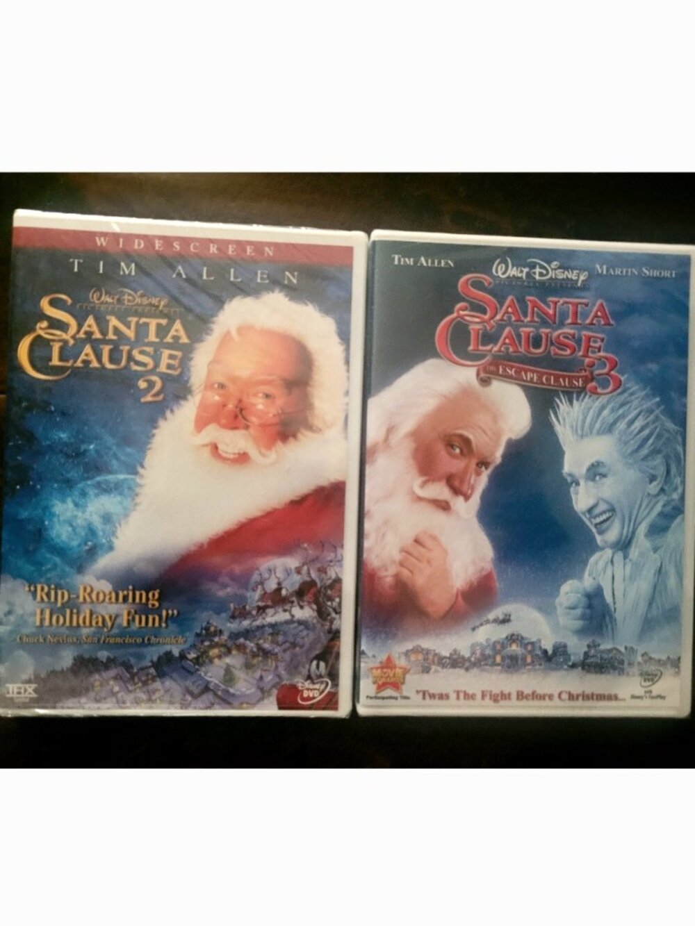 The Santa Clause 2 and 3 DVD Christmas Set of 2